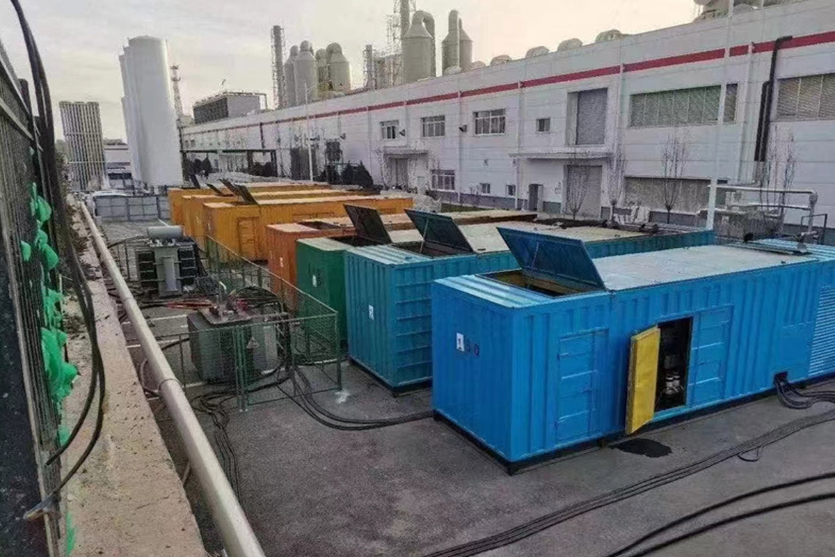 山海关发电机租赁施工现场