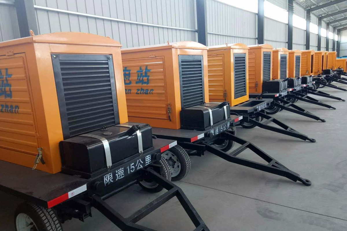 山海关发电机租赁施工现场